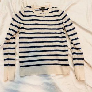 Banana Republic Dark Blue Striped Sweater, Size Small